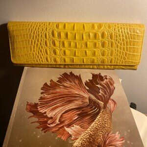 Yellow Large Ckutch as Shown 11” across